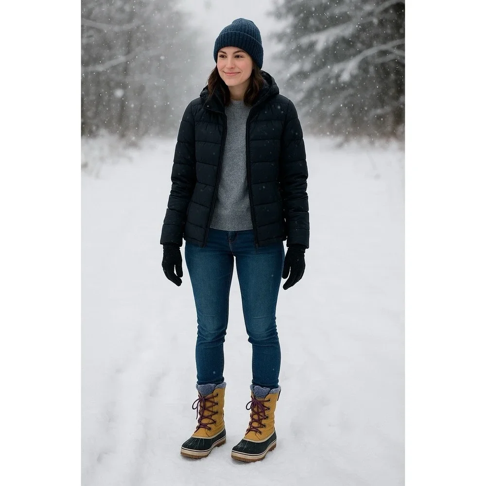 Sorel Waterproof Winter Snow Boots‎ Womens 5 US Tan Suede Rubber EU 36'M